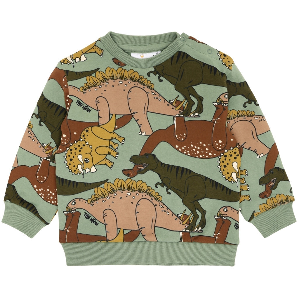 Green dinosaur sweatshirt sale